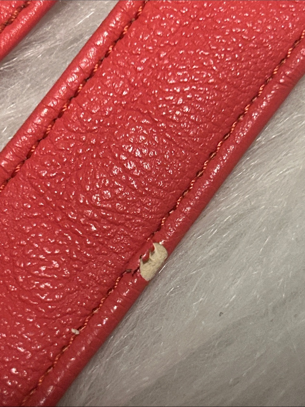 Steve Madden Red and Black Shoulder Satchel with Removable Strap - Picture 3 of 14